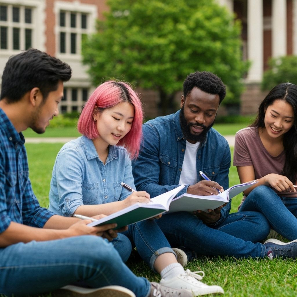 City St George's University students studying on campus
